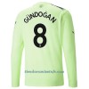 Camiseta de fútbol Manga Larga Manchester City Gundogan 8 Tercera Equipación 2022-23 - Hombre